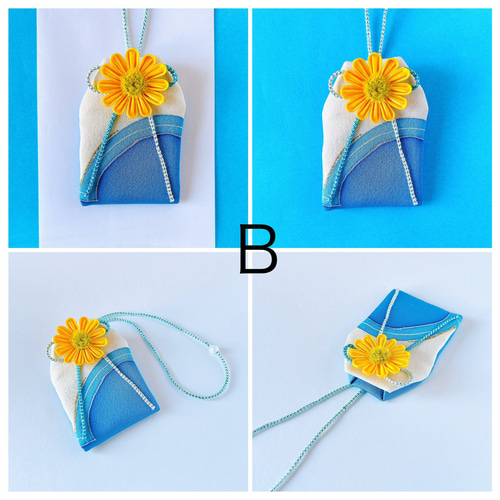 ひまわりと海）元巫女が作る花のお守り袋 その他雑貨 花守堂 通販