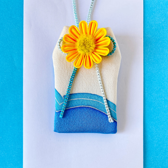 ひまわりと海）元巫女が作る花のお守り袋 その他雑貨 花守堂 通販