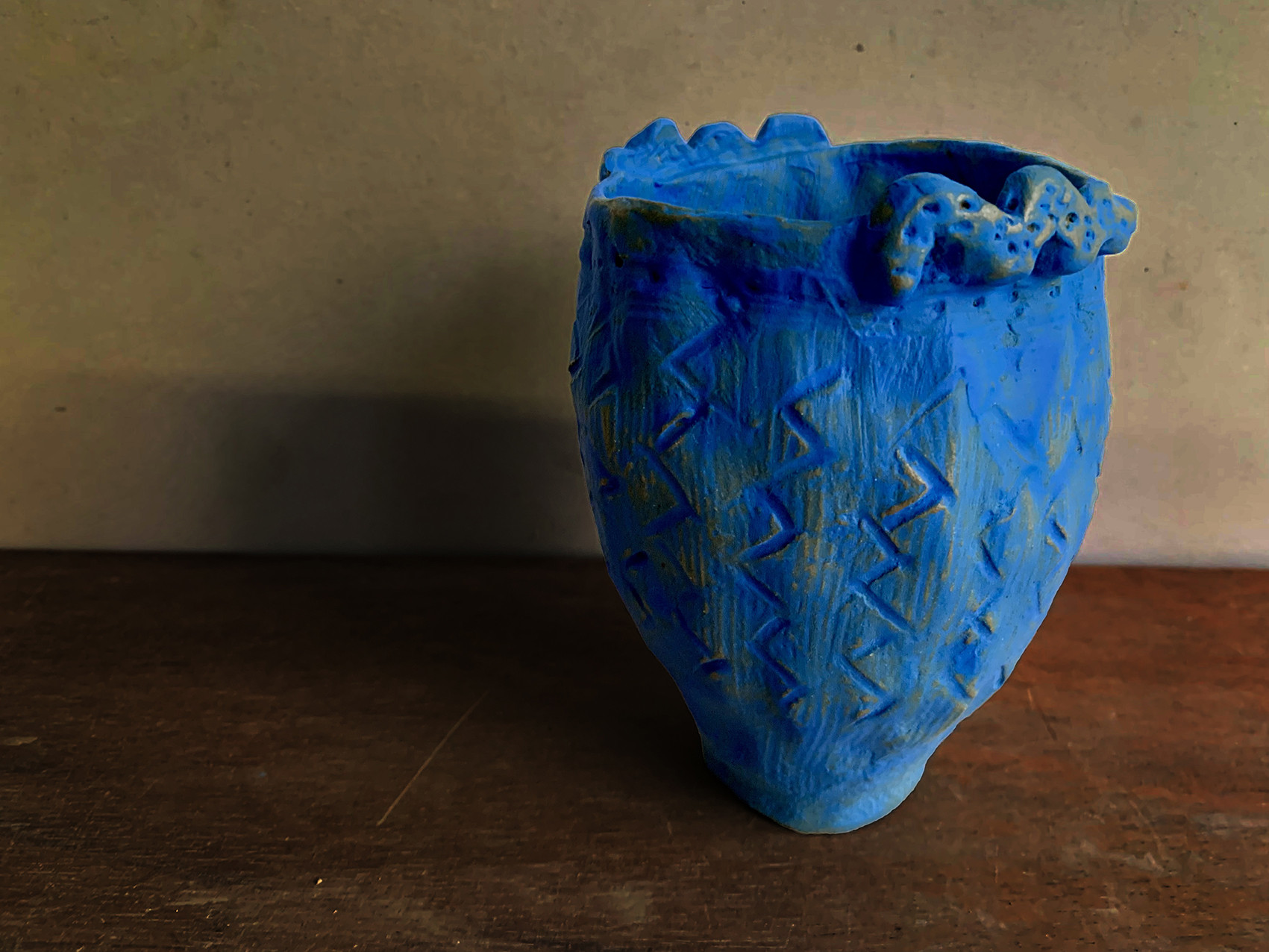 青い縄文カップ1　前期 大木5式