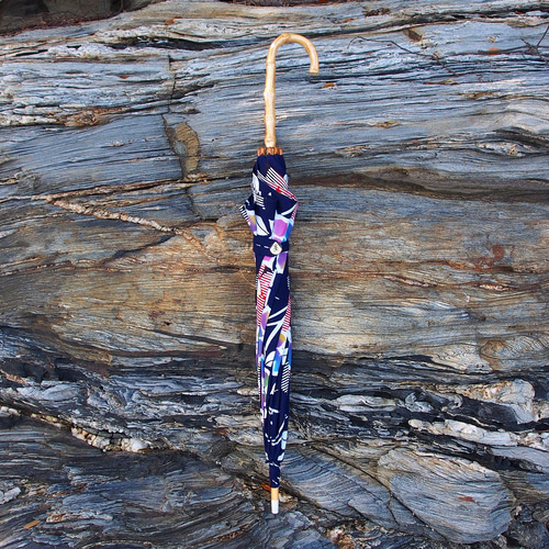 着物リメイク日傘＊花柄の浴衣反物から作った日傘, Kimono