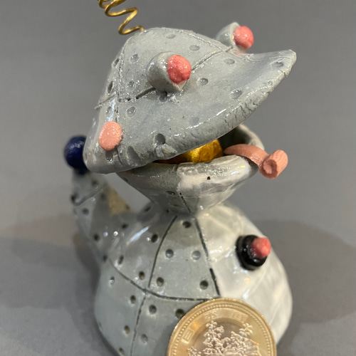 干支の置物③ ヘビロボ君 2025 令和7年 巳年 ヘビ 蛇 ロボットヘビ