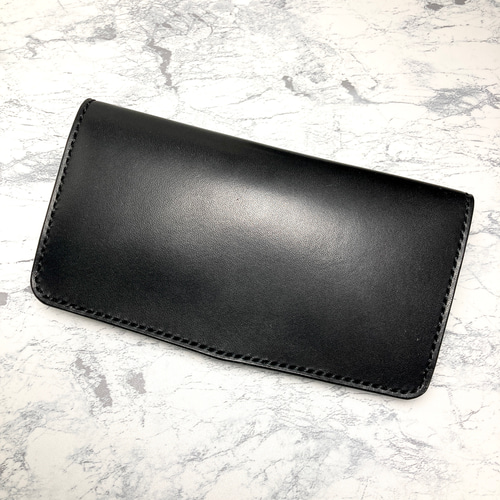 大人の手元を引き締める黒革の長財布｜ロングウォレット 本革