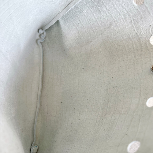 一枚革 巾着 ショルダー バッグ 本革 レザー クロコダイル 水色 アイス