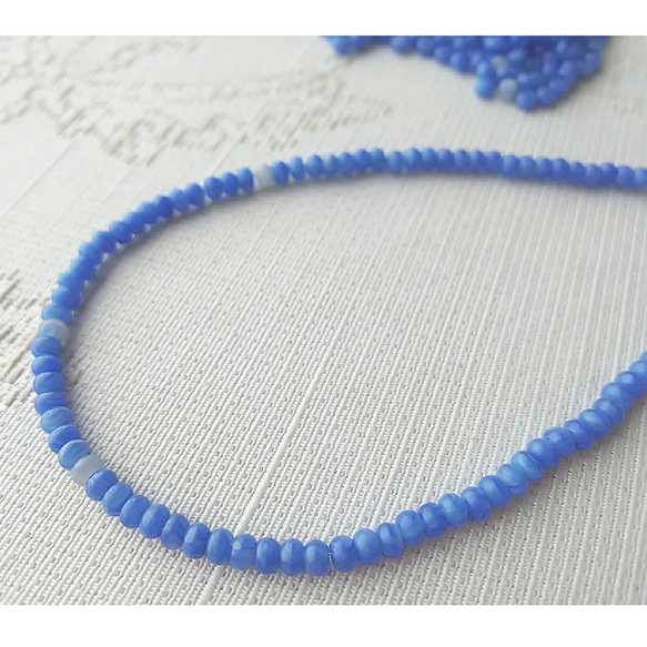 流れる雲　チェコシードビーズ　7g(約260個、約55cm) 3枚目の画像