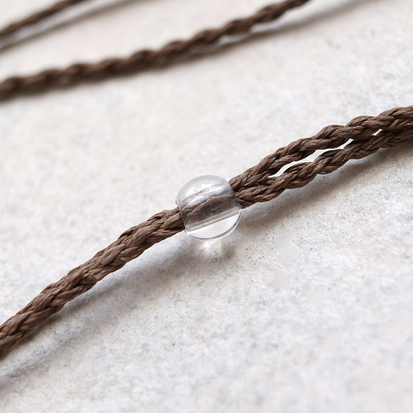 サンストーン天然石マクラメネックレスmac389エスニックアジアンエキゾチックなアレルギーフリーアクセサリー 6枚目の画像