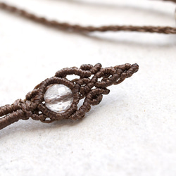 サンストーン天然石マクラメネックレスmac389エスニックアジアンエキゾチックなアレルギーフリーアクセサリー 7枚目の画像