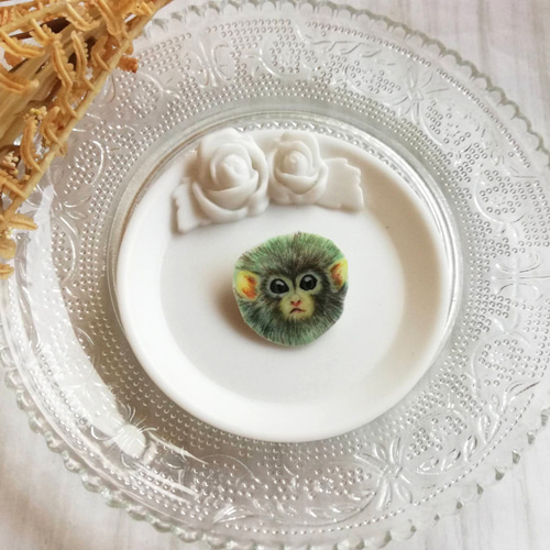 ピグミーマーモセットのブローチ ブローチ Riri 通販 17952946｜Creema