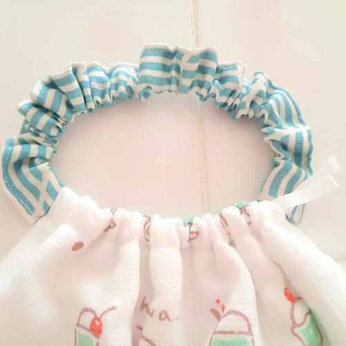 おりこうエプロン４枚set ハンドメイド 2重】 タオルエプロン おりこうエプロン 4枚セット ☆ガーゼ