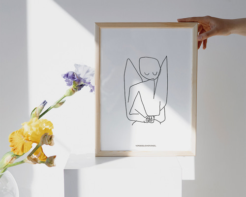 パウルクレー 忘れっぽい天使 アートポスター インテリアポスター