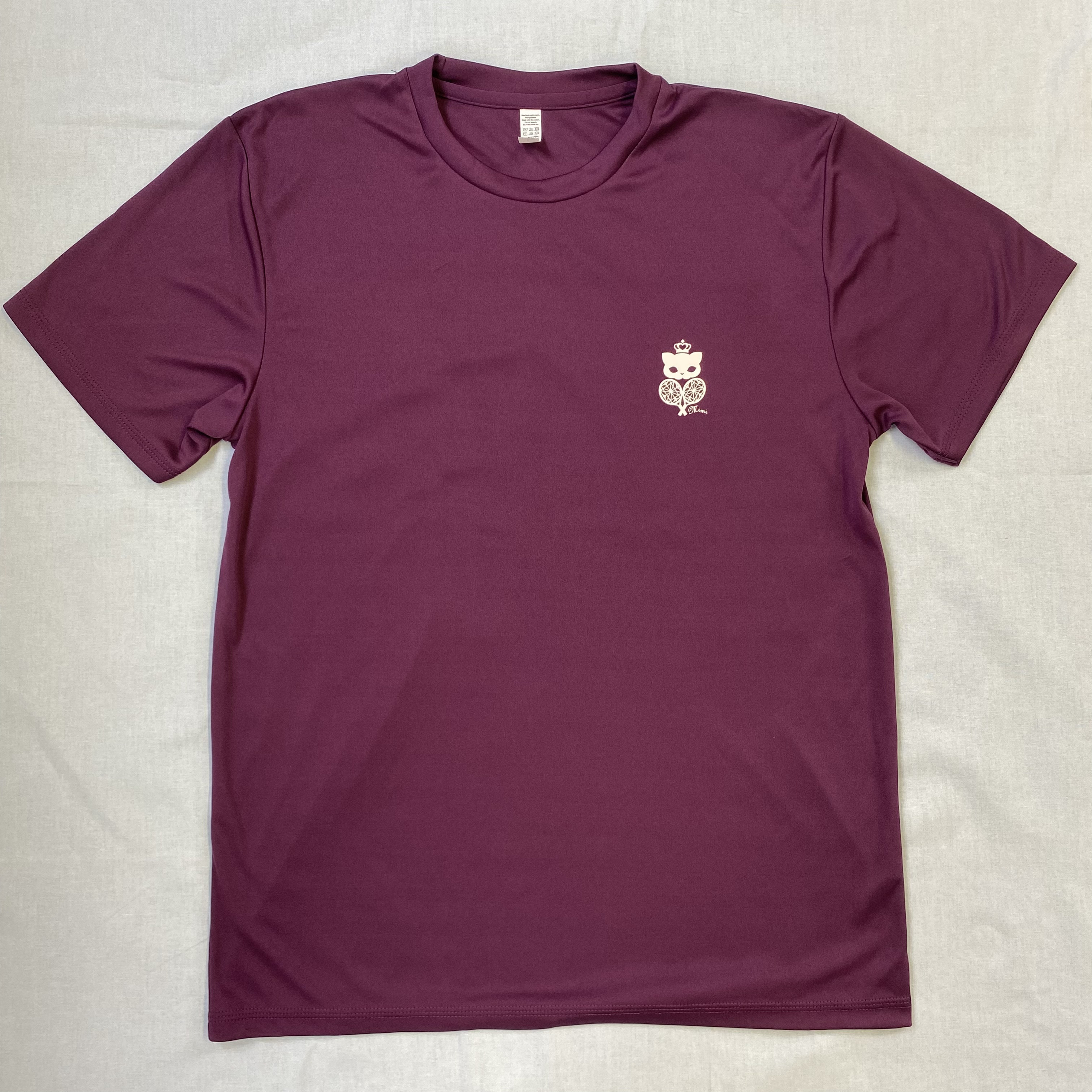 受注制作】「幾何学模様+猫」ドライTシャツ・長袖Tシャツ Tシャツ Mimi