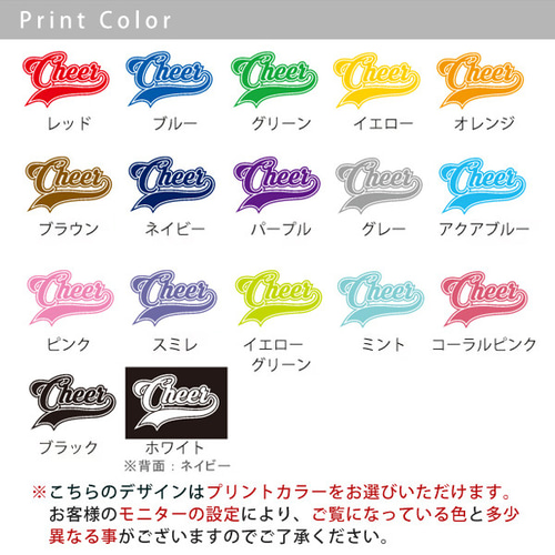 大人気 ✻Cheer ( チア )✻ 半袖Tシャツ サマー 名入れ / チア st