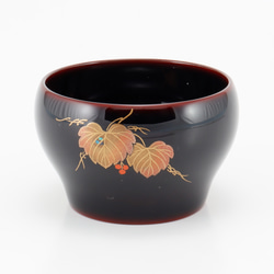 伝統工芸 輪島塗 小二段重「溜塗～四君子蒔絵」 【101】 弁当箱