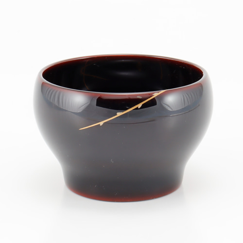 伝統工芸 輪島塗 ぐい呑み「椿蒔絵」 【15-6】 マグカップ 伝統工芸