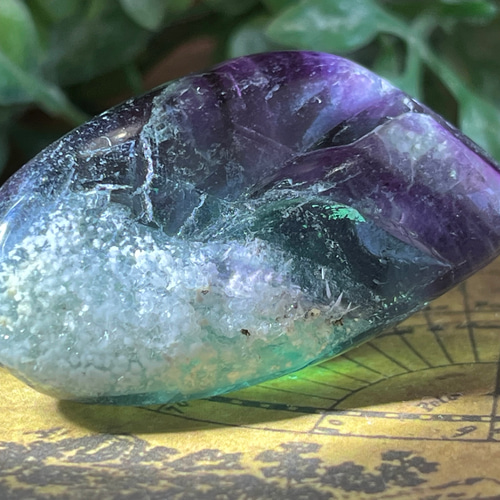 記憶力を高める石】マルチカラー フローライト 蛍石 タンブル