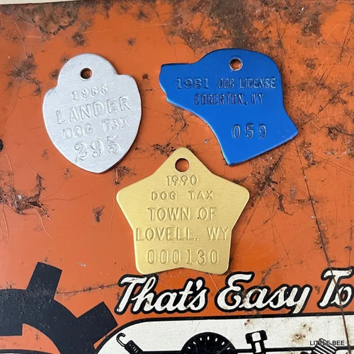 234・ドッグライセンスタグ 6枚セット アメリカ タグ 直輸入