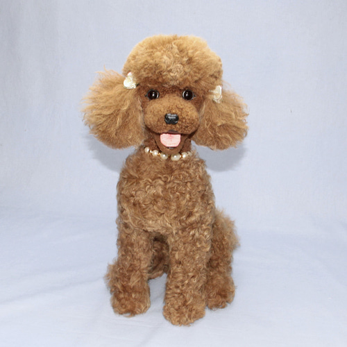 世界でたった一体のトイプードル首が可動します テディベア