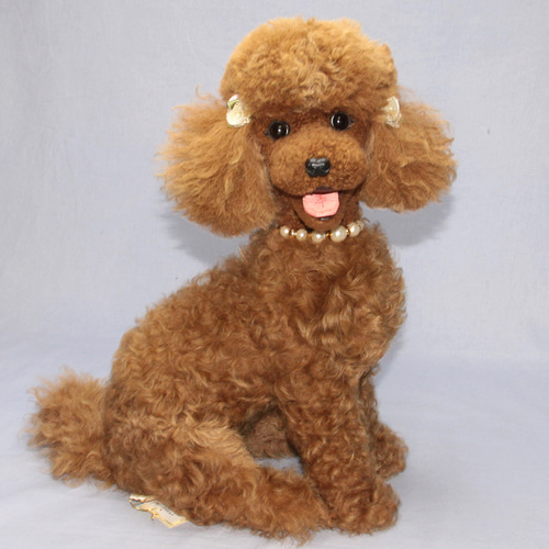世界でたった一体のトイプードル首が可動します テディベア ファー
