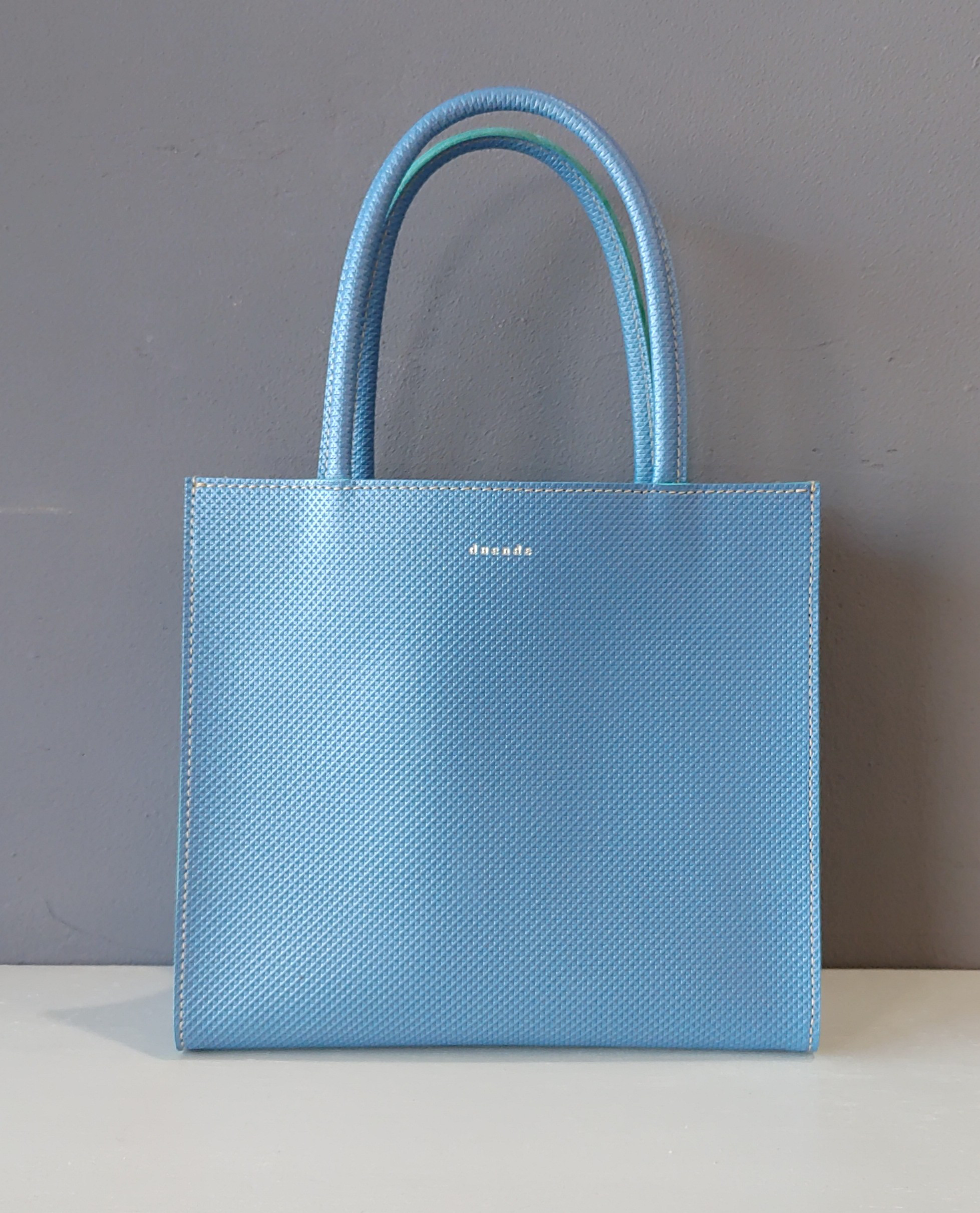 【一点モノ】革ハギレで作ったトートバッグ　Sサイズ NO.5