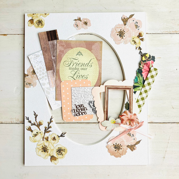 ウェディングにも 【名入れ】スクラップブッキング♡アルバム写真の