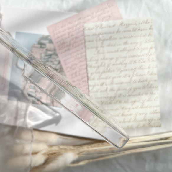 好きな雰囲気を身に纏う ピンク ブーケ 押し花スマホケース 【ハイブリッドケース対応可】全機種対応 11枚目の画像