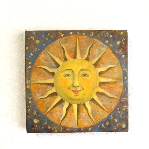 にやけた太陽】アクリル画 (S0号） 絵画 涼詩ソーダ 通販