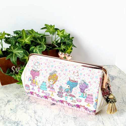 マイリトルテイラー*がま口ミニポーチ(小銭入れ)