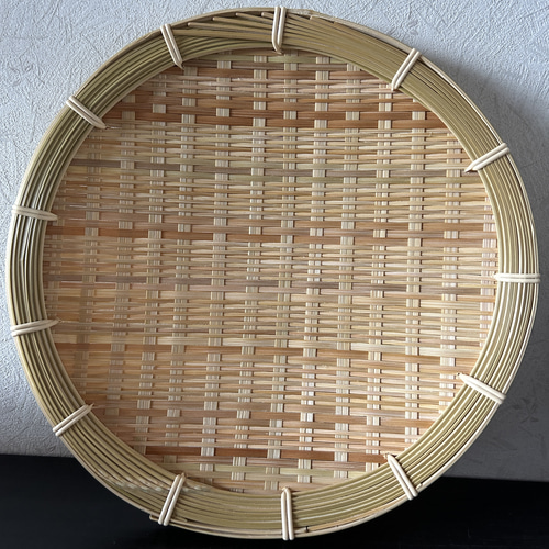 ① 竹ザル 25㎝ 国産 真竹【希少生産の日本製竹ザル】ざる その他