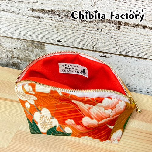 大人かわいい和風ポーチ【着物リメイク】 ポーチ chibita（ちびた