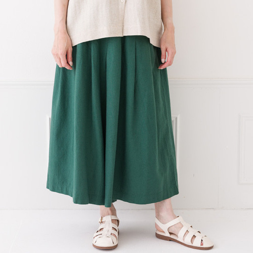 玄関先迄納品 ツイルタックキュロットパンツ キュロット・ワイドパンツ Crea パンツ