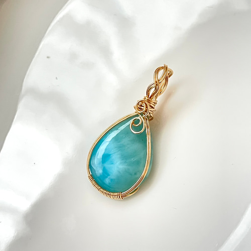 ラリマー ペンダントトップ ( 天然石 天然石アクセサリー