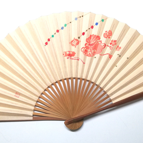 趣 -omomuki- <宝尽くしー舞玉飾りー> 京扇子 その他