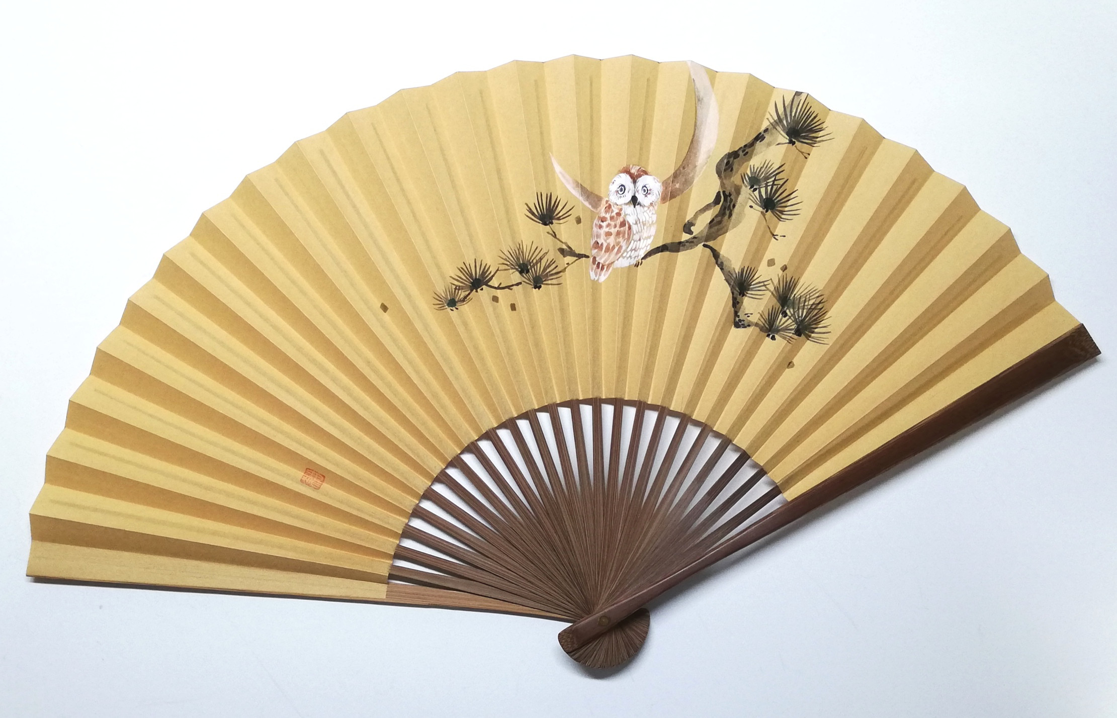趣 -omomuki- <ふくろう>　京扇子