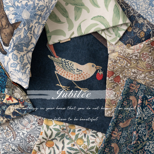 Jubilee リネンクッションカバー 植物 猫 犬 花柄 動物 45×45cm