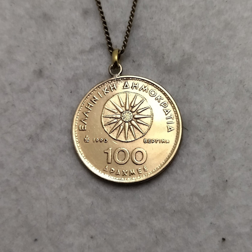 アレクサンダー大王 ギリシャのコインネックレス ネックレス