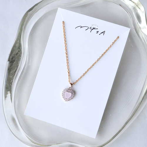 ピンクビジューがCUTE♡CHANEL シルバーネックレス ピンク CHANEL CC Logos Rhinestone Pink Lucite Necklace 23