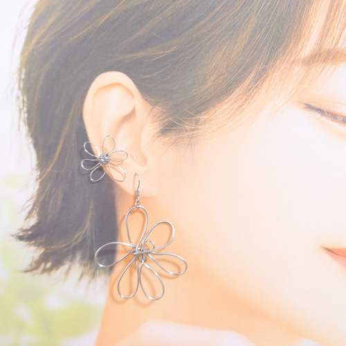 Pamela Love フック ピアス イヤリング 花 フラワー パリスキッズ ピアス フックピアス フラワー 花 お花 ライン