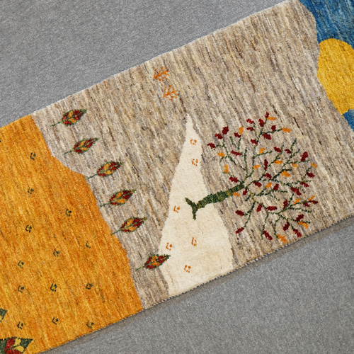 148×49cm【ペルシャ手織りカシュクリギャッベ] リズ バフト