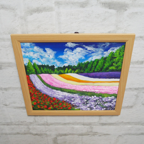 手書き油絵 菜の花畑 絵画 インテリア 油彩画 c4b6e0e3dba1fc7e0187a3a750d5d3