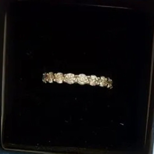 3mm モアサナイト フルエタニティリング ゴールド k18ジュエリー 指輪