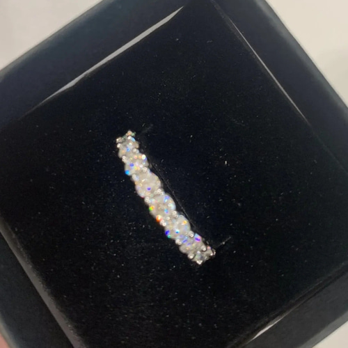 3mm モアサナイト フルエタニティリング ゴールド k18ジュエリー 指輪