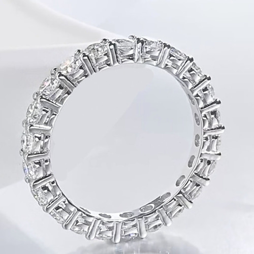 3mm モアサナイト フルエタニティリング ゴールド k18ジュエリー 指輪