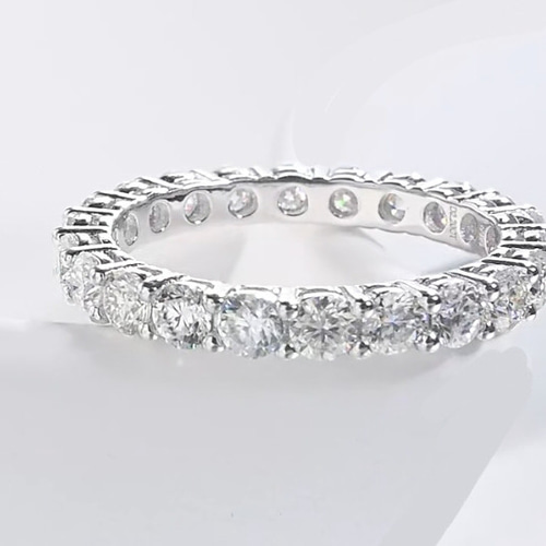 3mm モアサナイト フルエタニティリング ゴールド k18ジュエリー 指輪