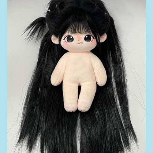 25cm 着せ替えぬいぐるみ 無属性 着せ替え人形 黒髪黒い目女の子 怒っ