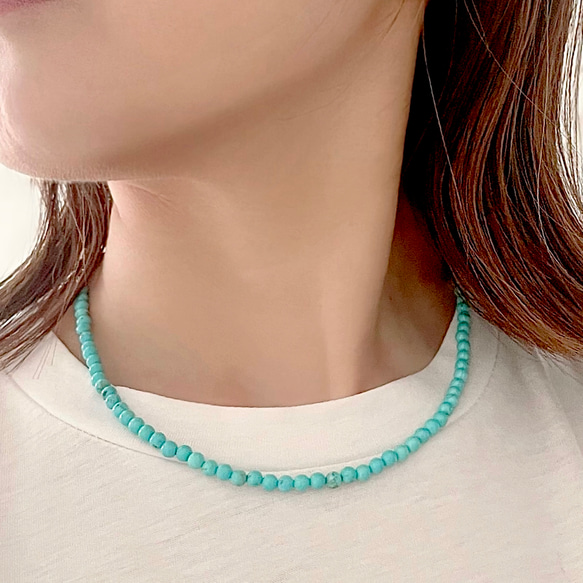 ターコイズ ダイヤモンドカット ネックレスセット ターコイズ ダイヤモンドカット ネックレスセット アクセサリー