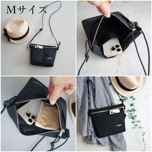 撥水ナイロン サコッシュ（全4色）旅行にも◎アウトドアやフェスに