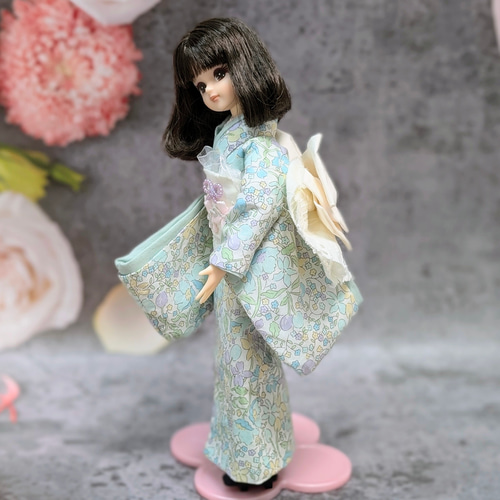 22cmドール 着物 1/6サイズ ドール 着物 袴 リバティ カワード