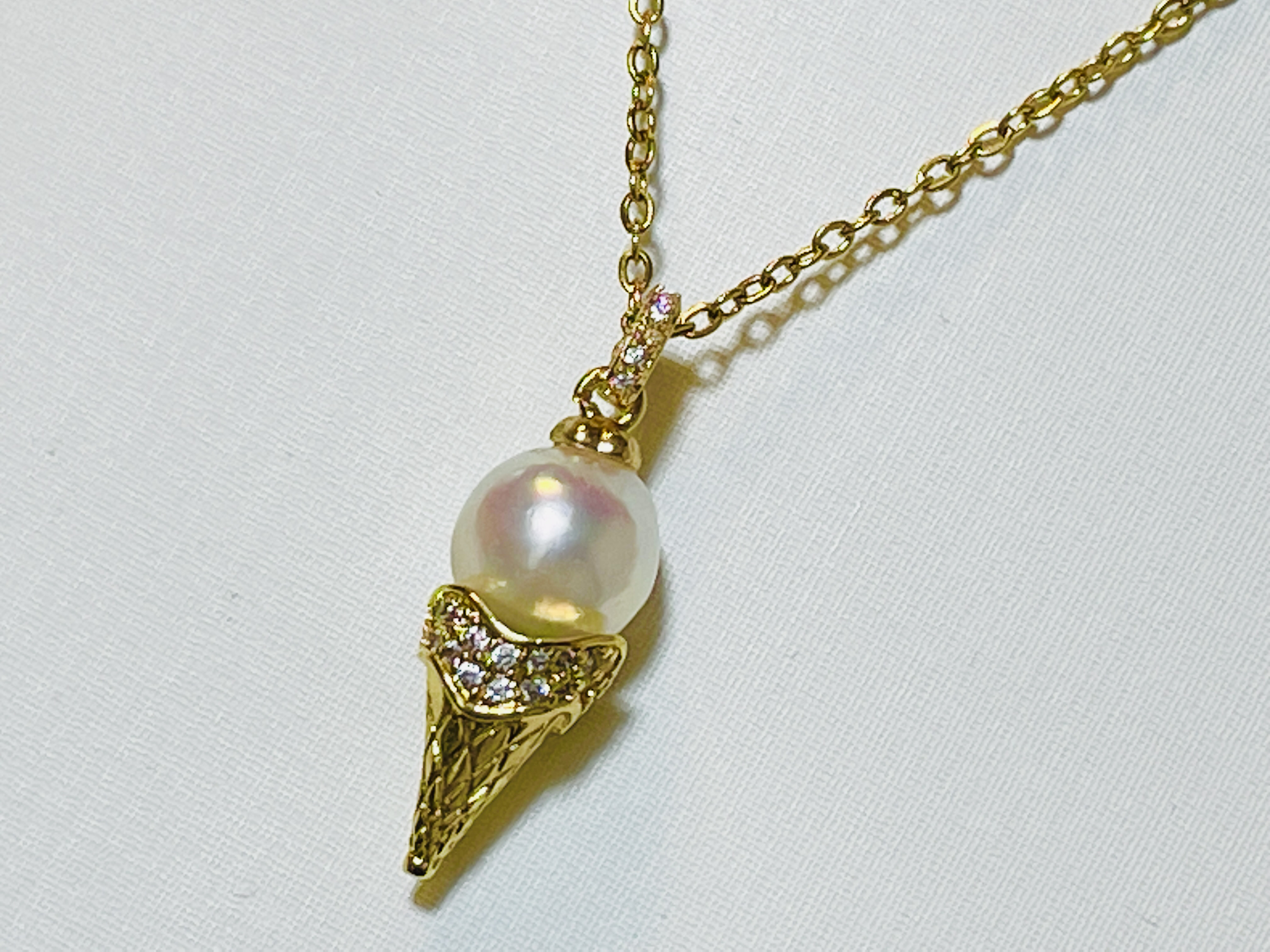 本真珠南洋黒蝶真珠ピーコック虹色10㍉「アイスクリーム」リングY821