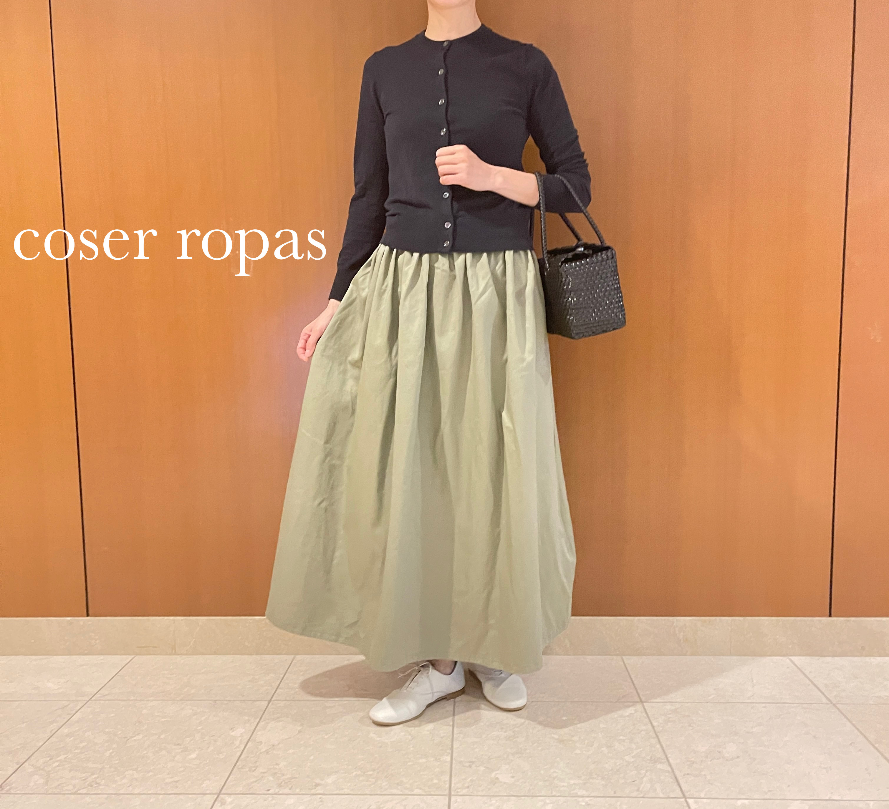 定番 チノクロス生地 ギャザースカート　カーキ　【サイズSから４L】ウエスト変更可