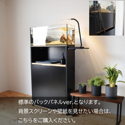 小型水槽にぴったり合う水槽台 / Teto テト / GEX ジェックス 水槽 60×20×25cm / 水槽 水槽台 4枚目の画像