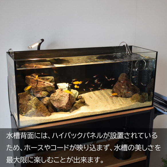 小型水槽にぴったり合う水槽台 / Teto テト / GEX ジェックス 水槽 60×20×25cm / 水槽 水槽台 3枚目の画像